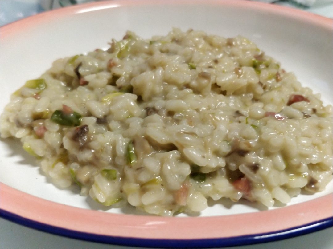 Risotto de trigueros y cabrales