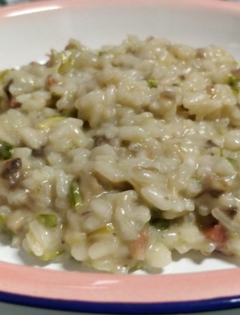 Risotto de trigueros y cabrales